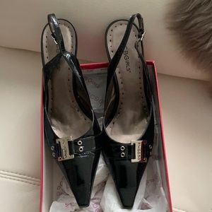 PL-KERRIE Black Tumbled Patent